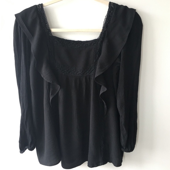 American Eagle Ruffle Peasant Top - Picture 3 of 4